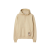 Sweat-shirt à capuche patch étiquette check beige