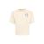 T-shirt col rond Championship coton beige imprimé étoiles