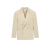 Veste Costume smoking beige bande satin