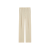 Pantalon smoking carotte taille haute beige bande satin