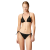 Maillot de bain 2 pièces Bikini triangle viscose lamé chevrons noir paillettes