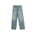 Pantalon Jean large denim bleu clair 5 poches